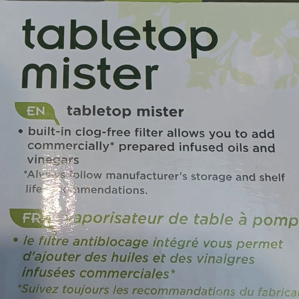 WILLIAMS SONOMA prepara tabletop mister Olive Oil
